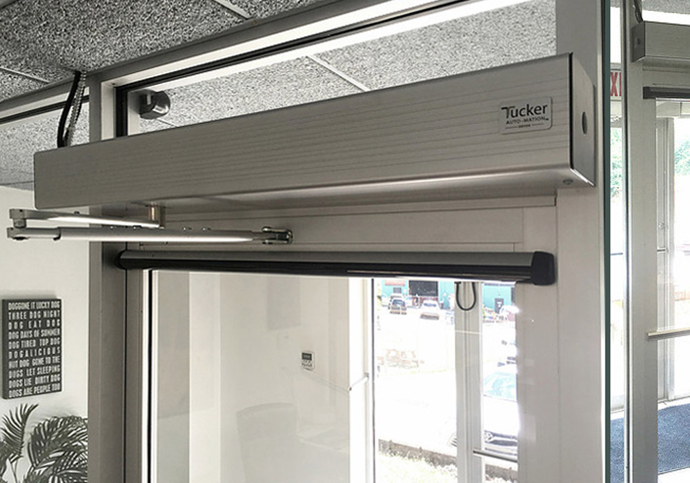 automatic door installation